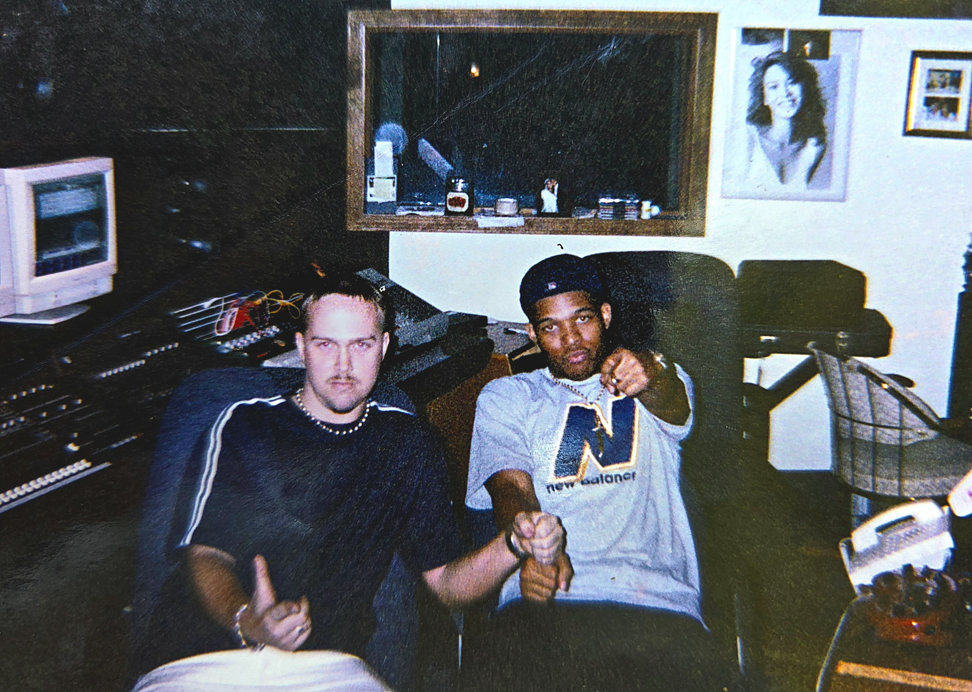 Kene Bell with Maddi Madd at Neon Cactus Studios during the A Million Wayz sessions