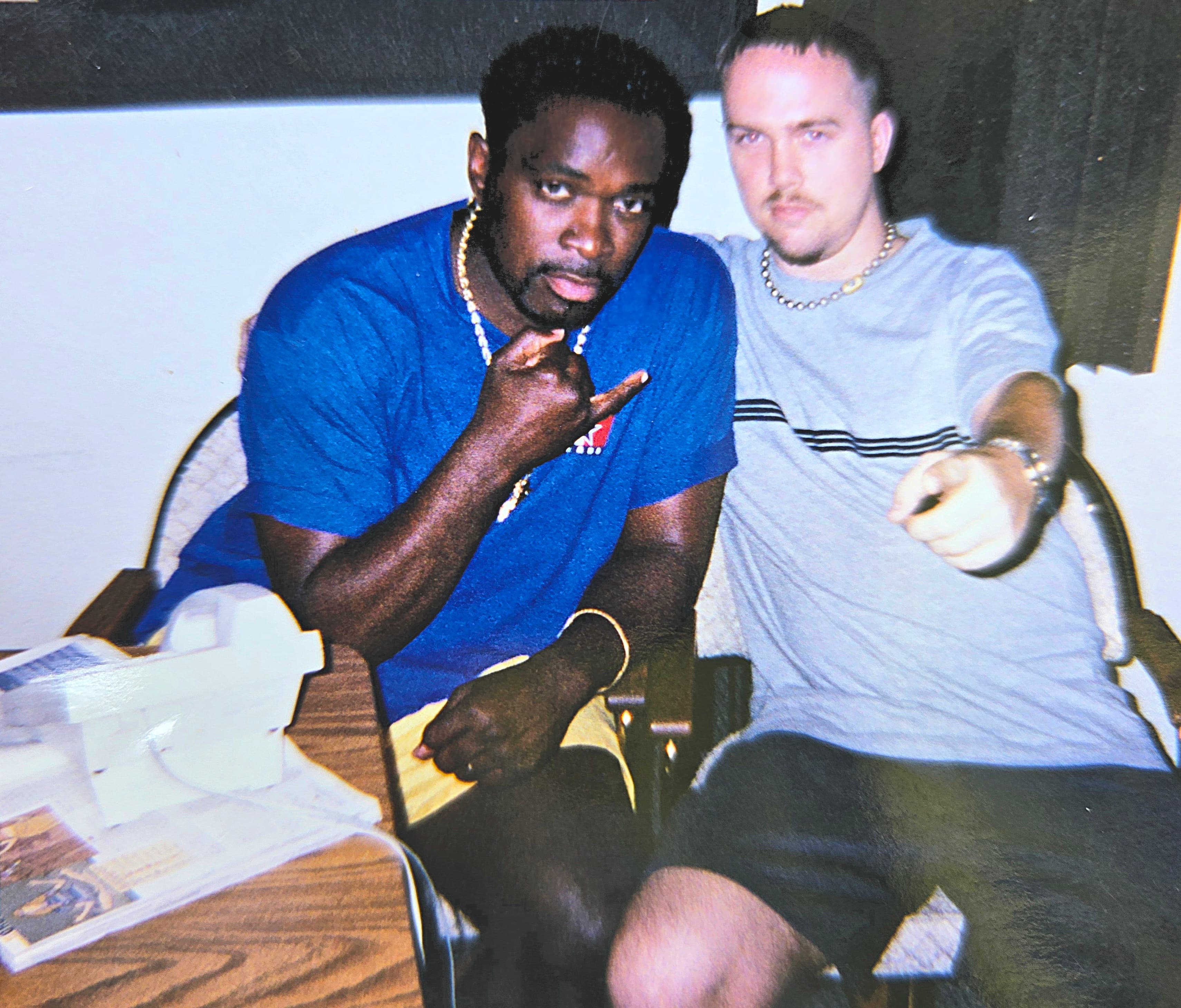 Kene Bell with Terrance from After The Rain at Neon Cactus Studios