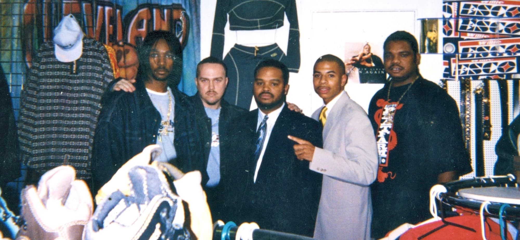 Kene Bell with members of Bone Thugs-N-Harmony