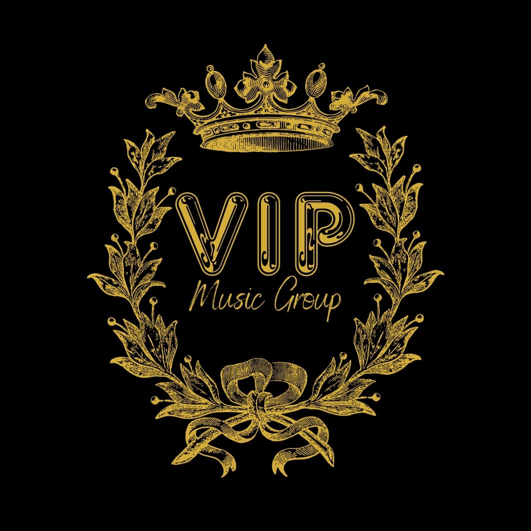 VIP Music Group ornate gold crest