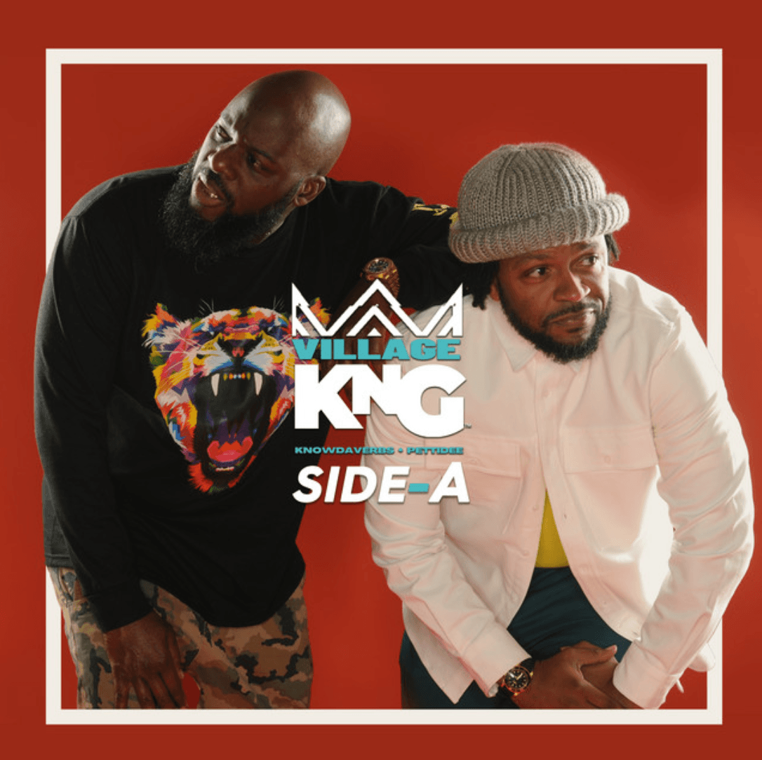 Village KNG Side-A cover artwork featuring Knowdaverbs and Pettidee
