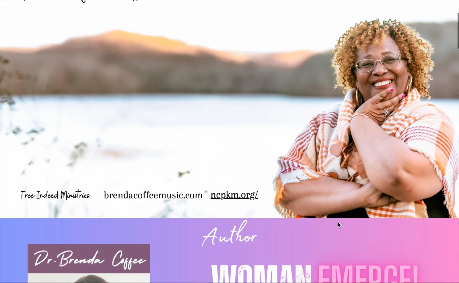 Brenda Coffee Music artist website presentation