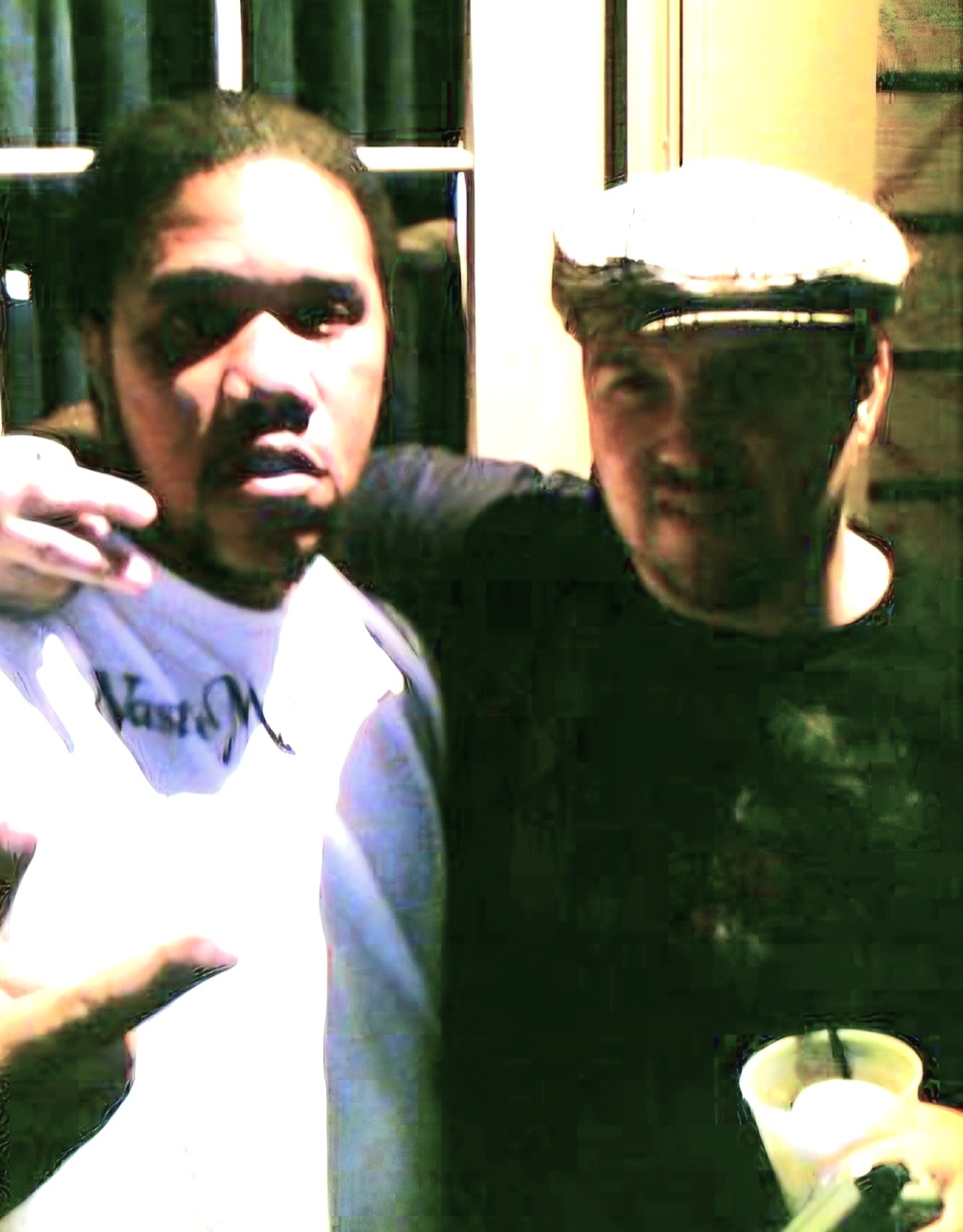 Kene Bell with K-Solo during the Los Angeles chapter